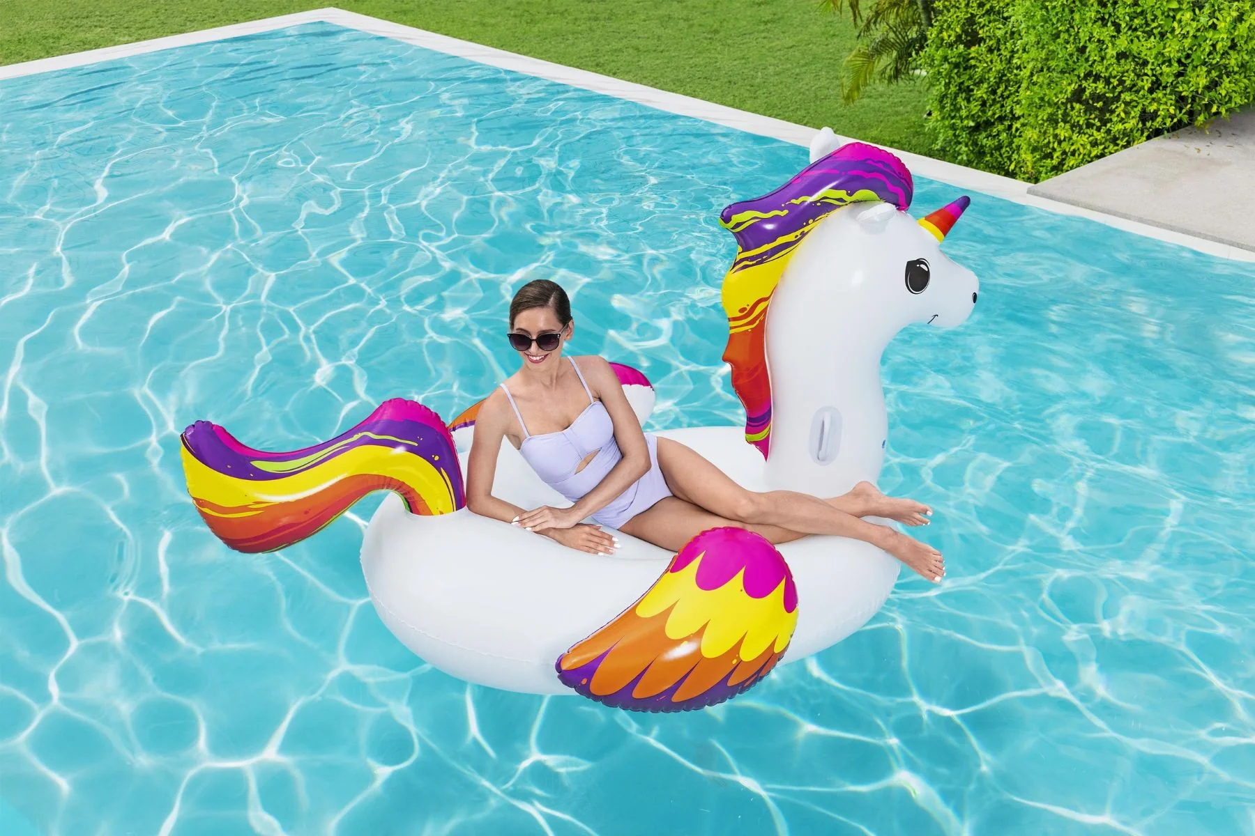 Inflatable Supersized Unicorn Pool Float - Image 4