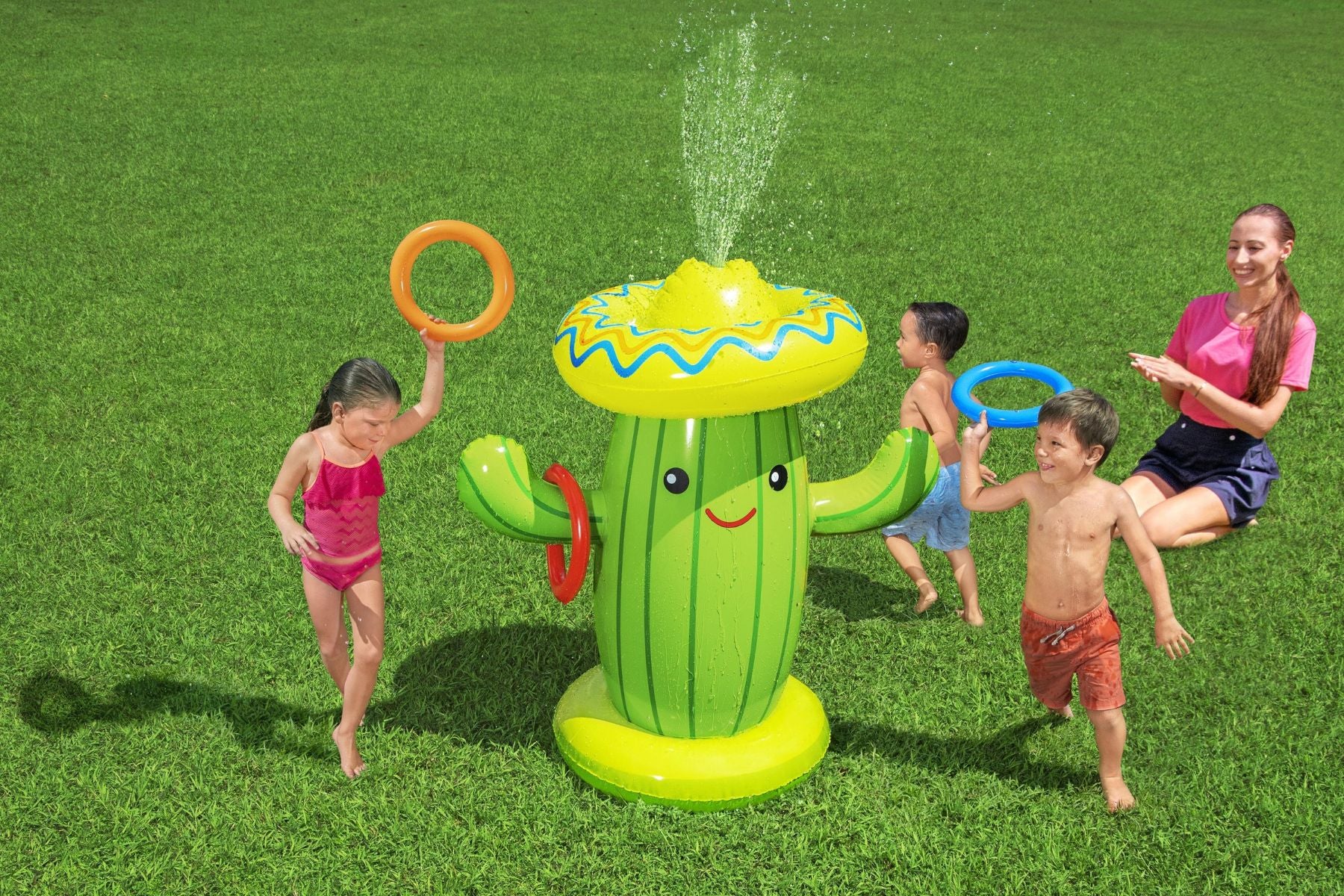 Inflatable Cacti Sprinkler, with Ring Toss - Image 5