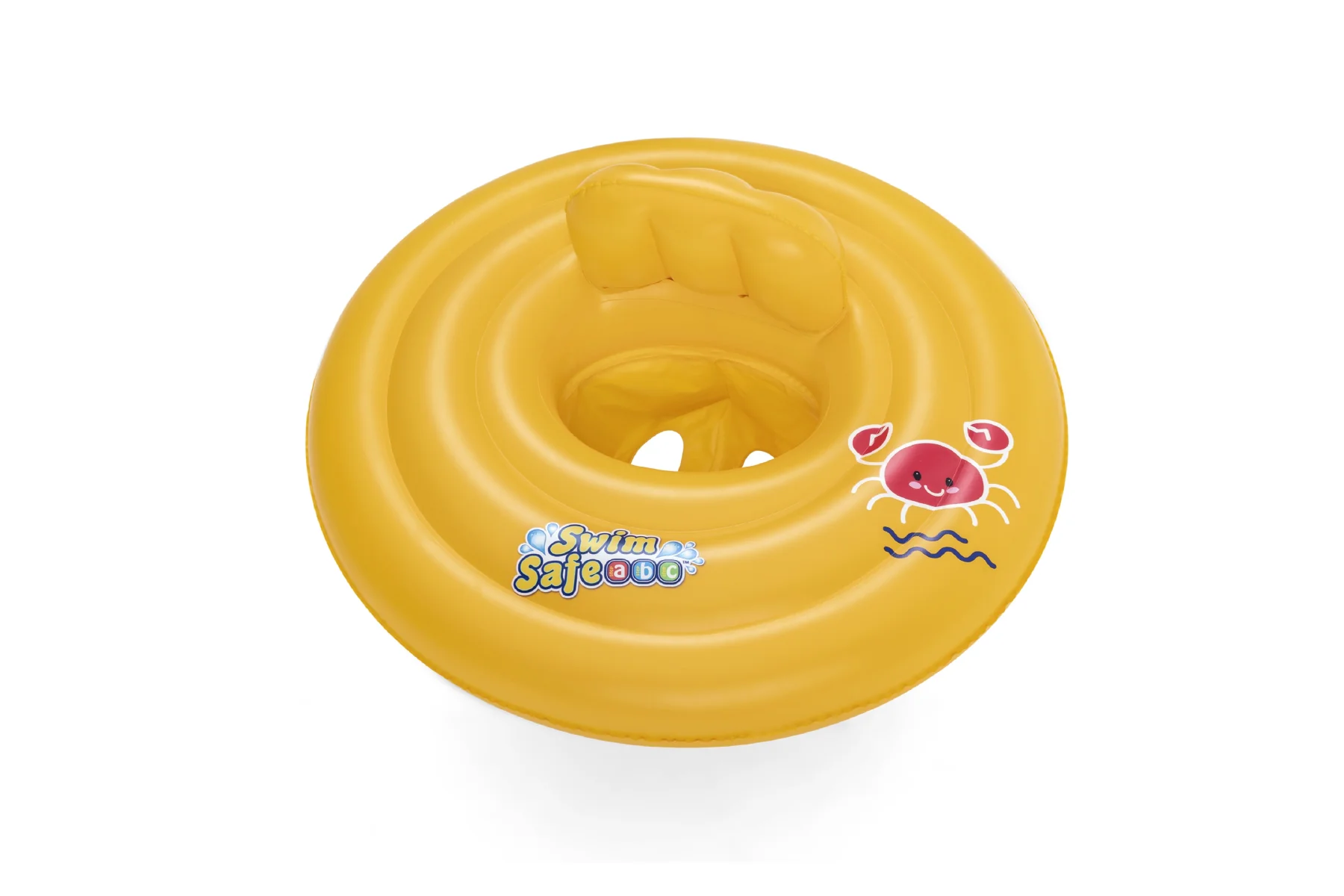 Inflatable Round Baby Boat Swim Ring, with Backrest - Image 3