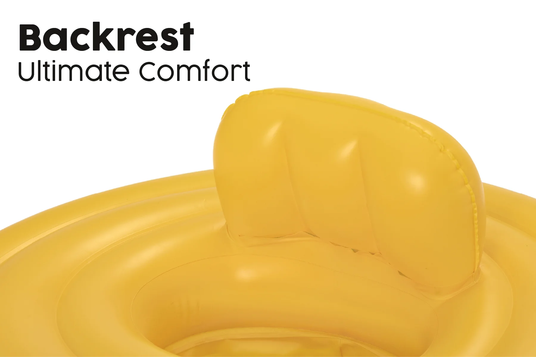Inflatable Round Baby Boat Swim Ring, with Backrest - Image 7