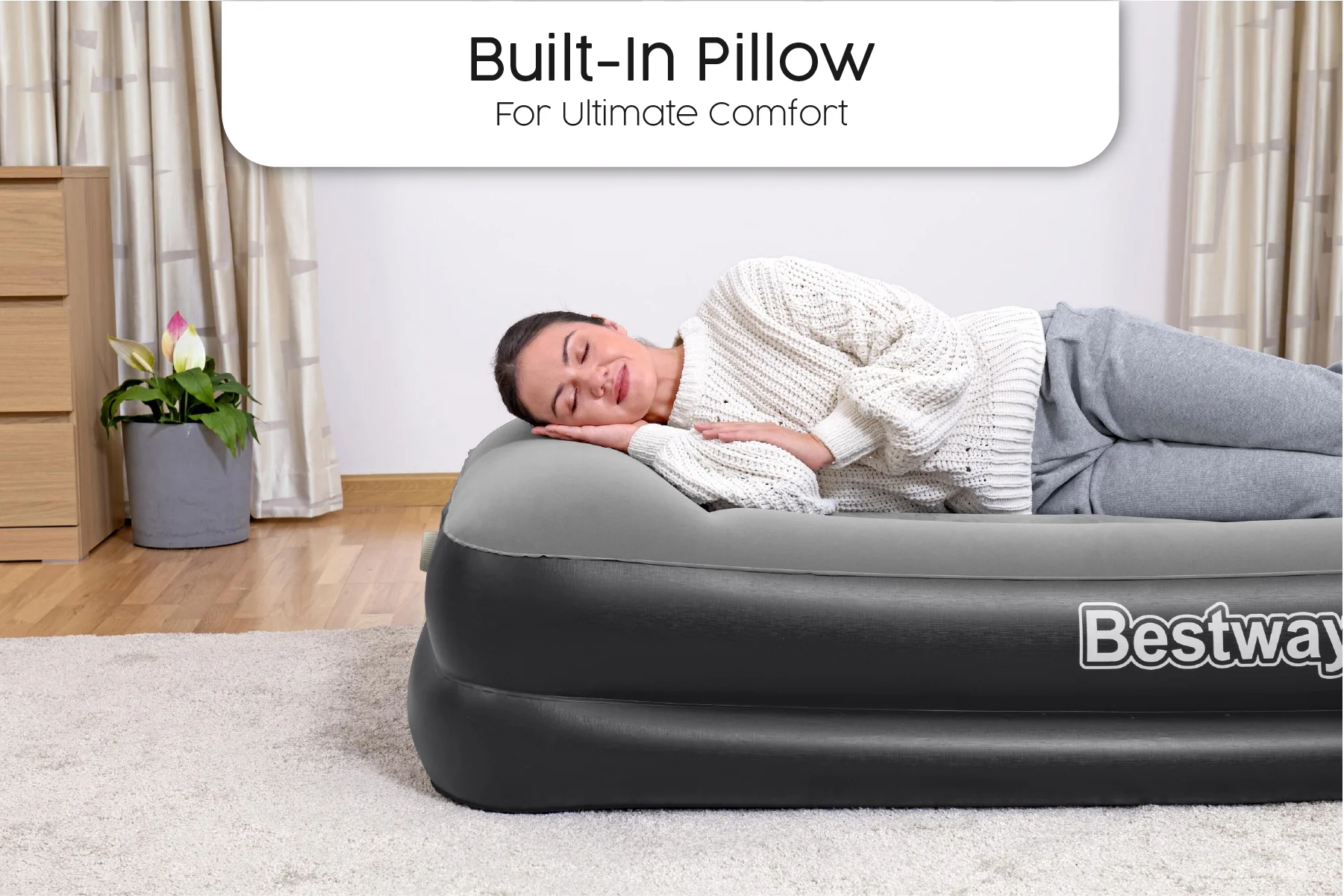 Tritech Air Mattress Twin Built-in AC pump - Image 5