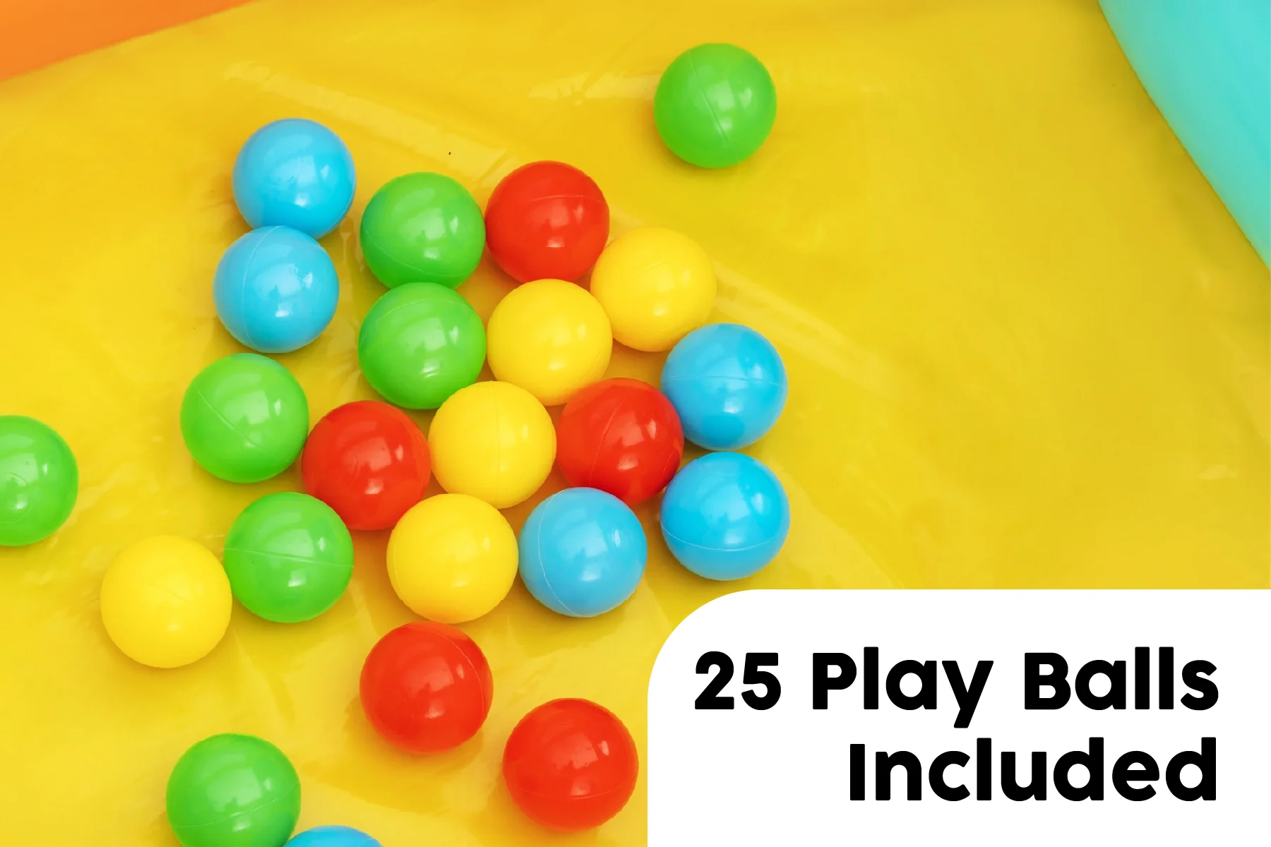 Kids Tunneltopia Inflatable Ball Pit, with 25 Balls - Image 6