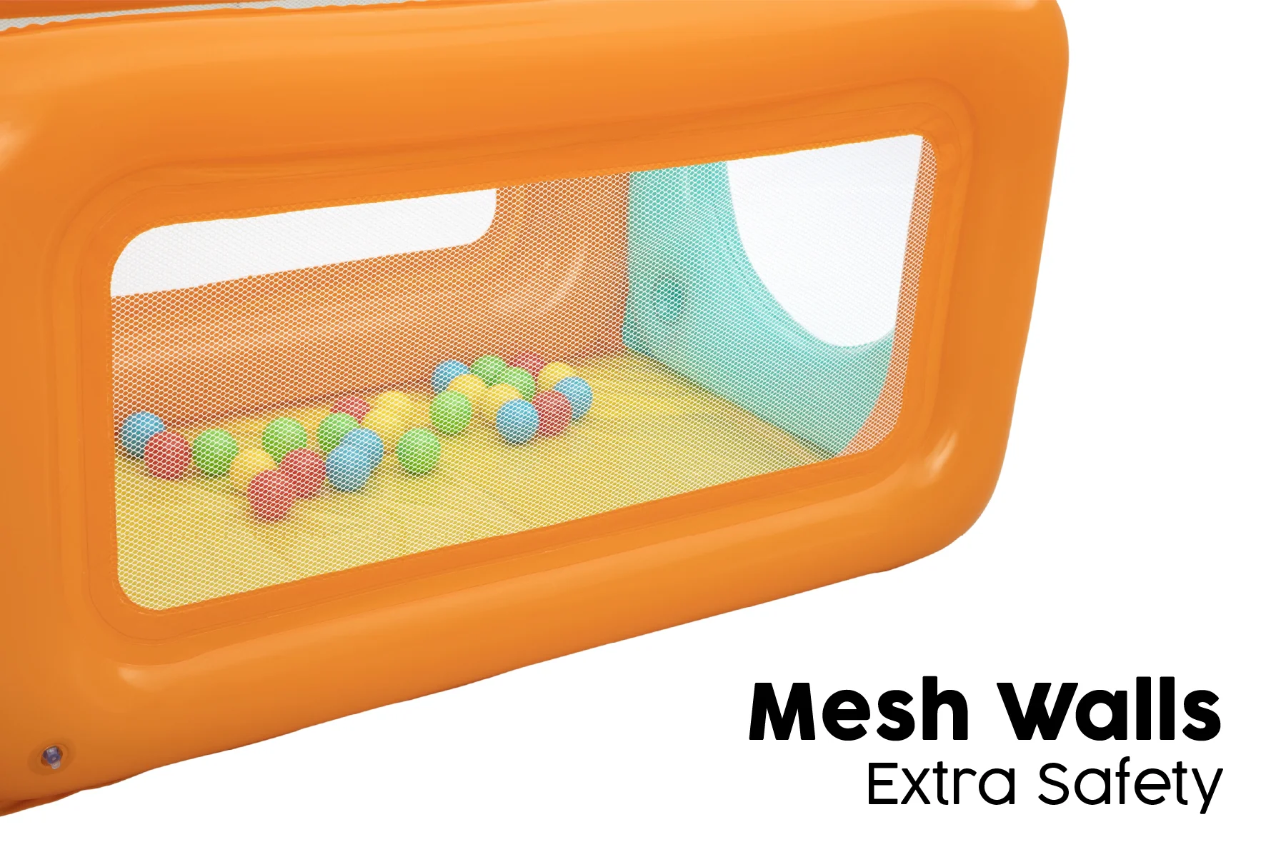 Kids Tunneltopia Inflatable Ball Pit, with 25 Balls - Image 7