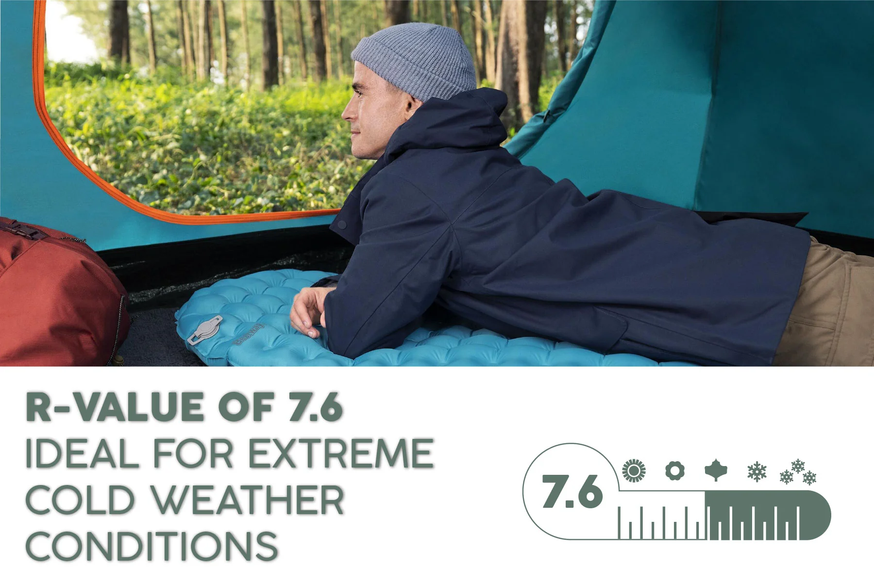 AlpineLite Ultra-Light Extreme Cold Weather Sleeping Pad – Regular R Value 7.6 - Image 5