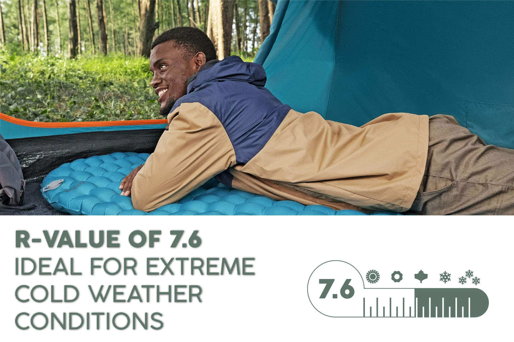 AlpineLite Ultra-Light Extreme Cold Weather Sleeping Pad - Wide R Value 7.6 - Image 5