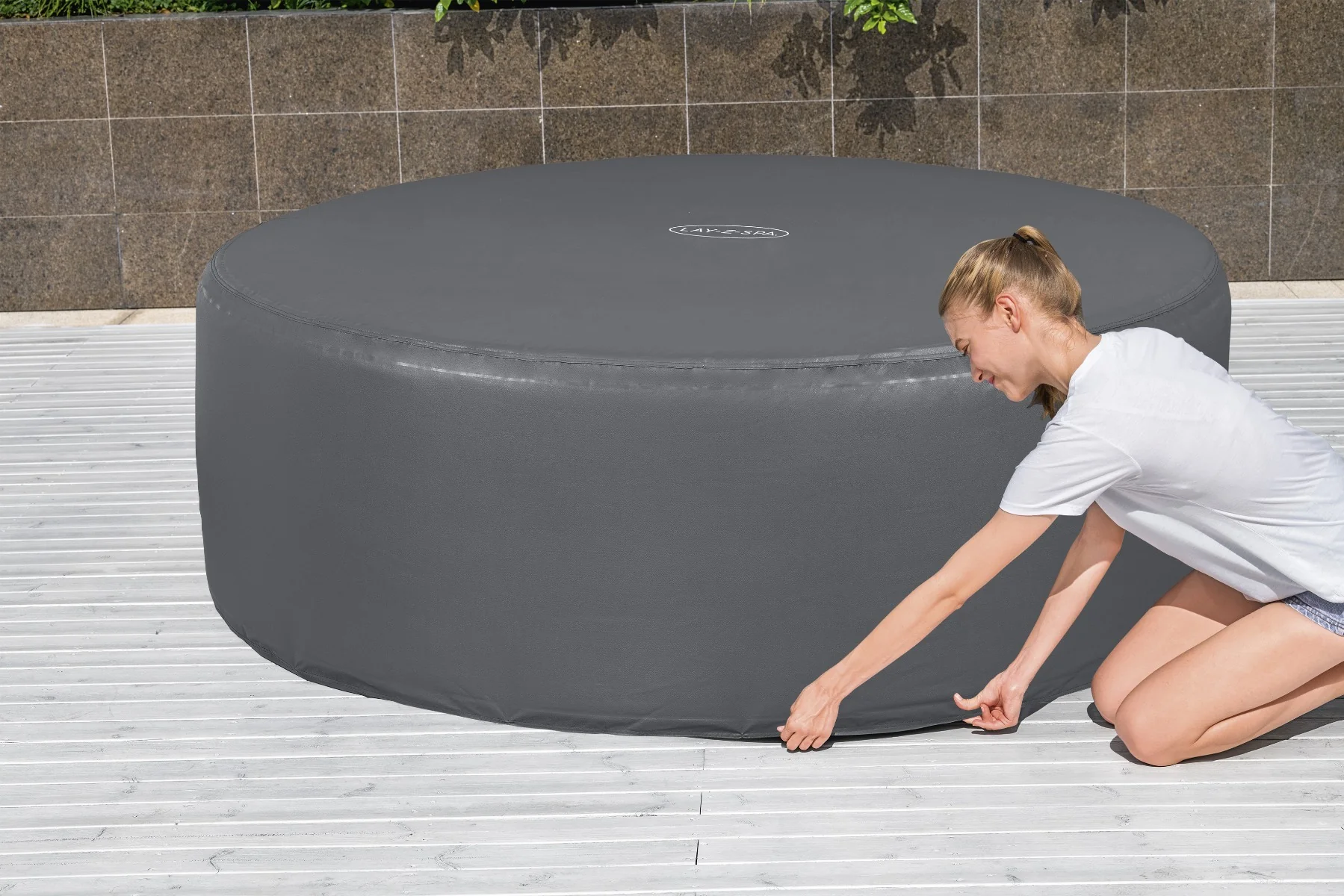 Round Thermal Hot Tub Cover - X Small 170cm x 66cm - Image 11