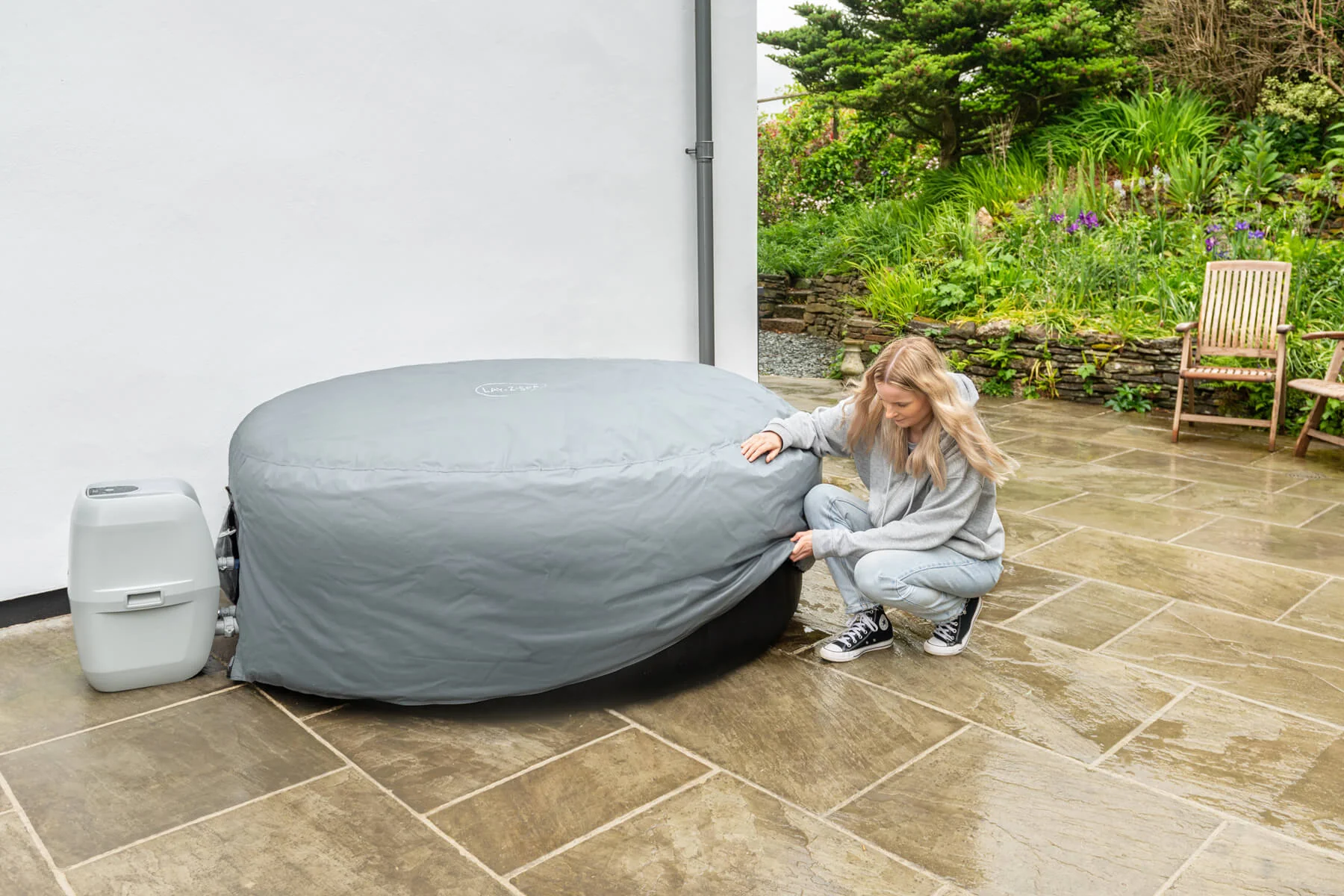 Round Thermal Hot Tub Cover - X Small 170cm x 66cm - Image 6