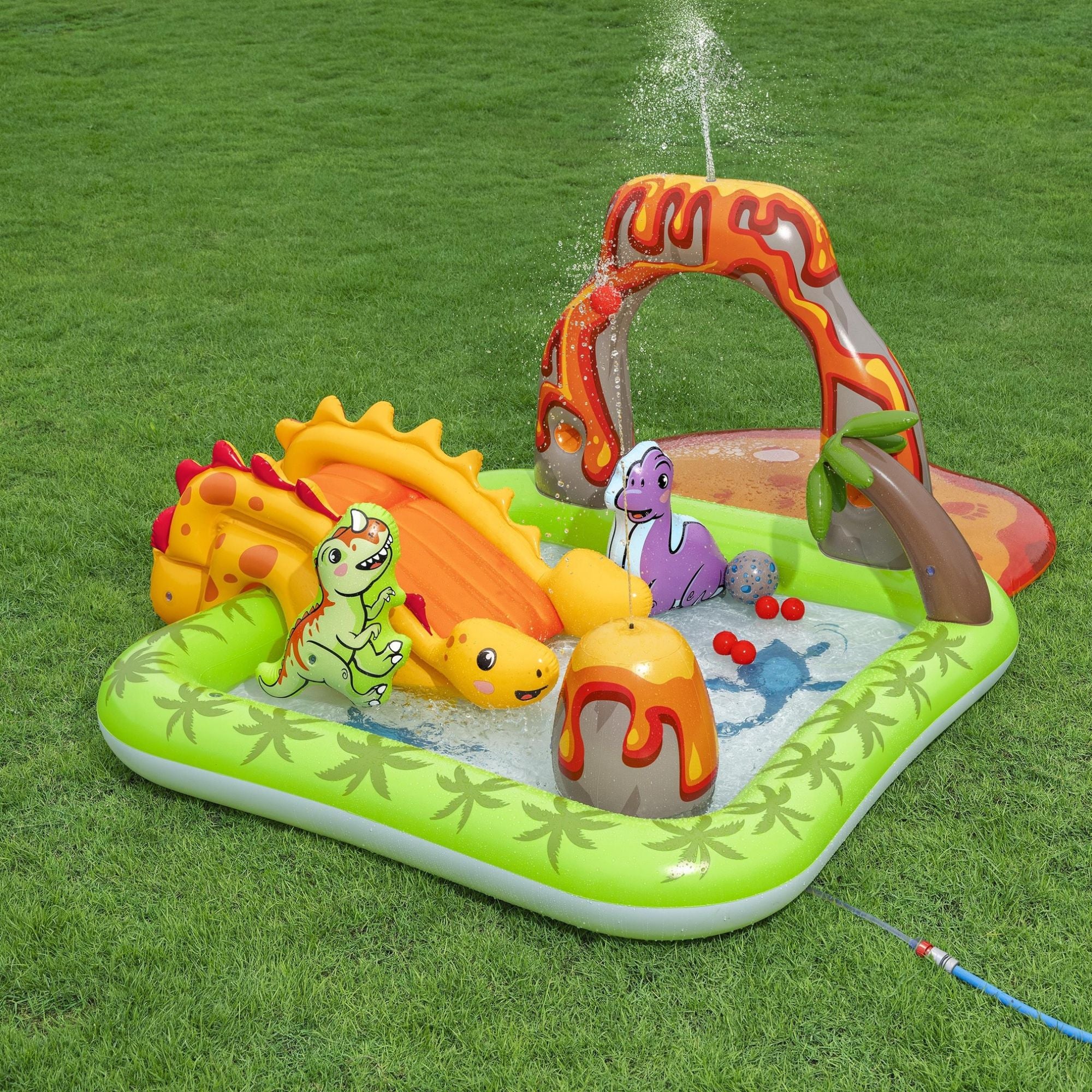 Volcano Springs Inflatable Paddling Pool with Play Centre - Image 2
