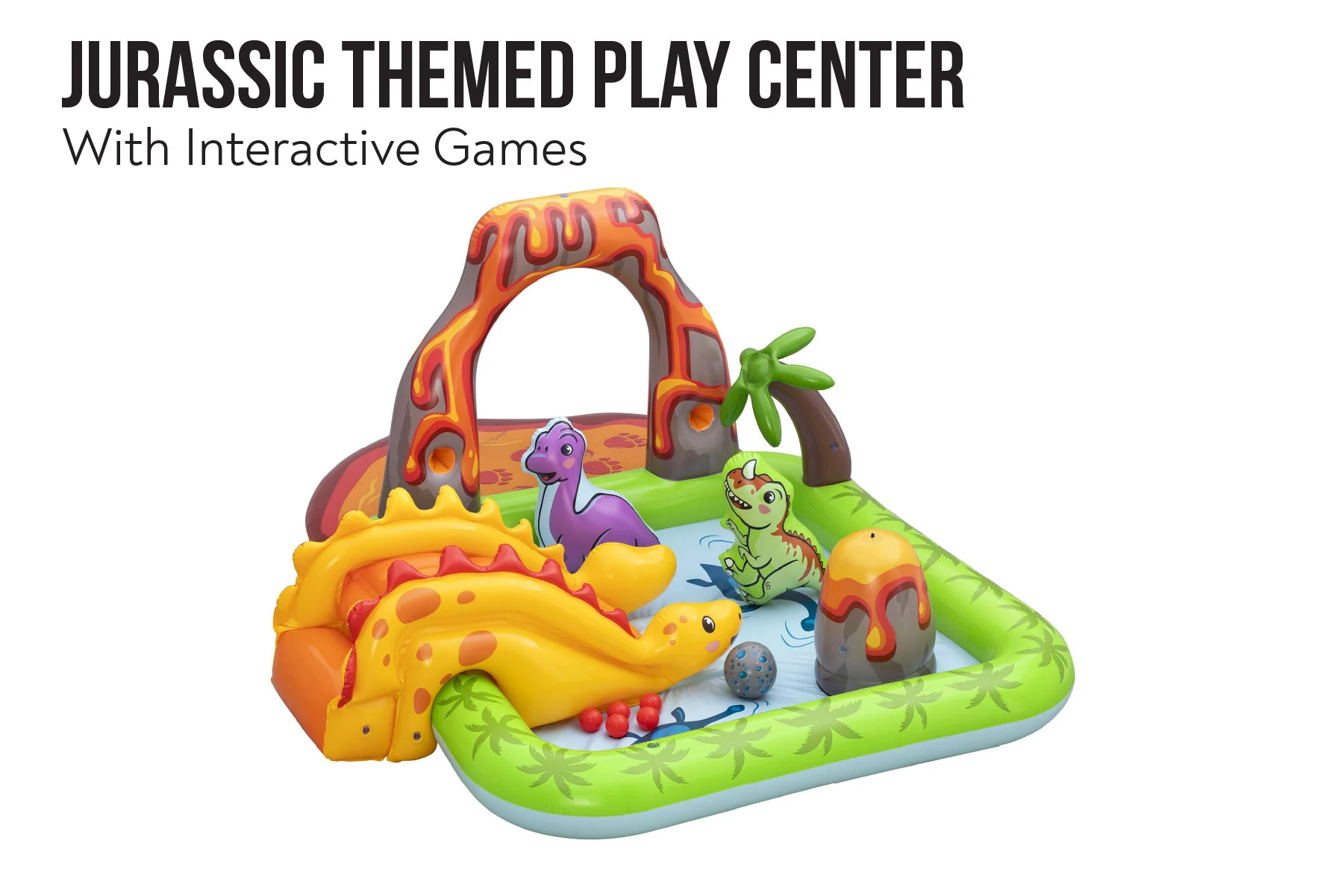 Volcano Springs Inflatable Paddling Pool with Play Centre - Image 7