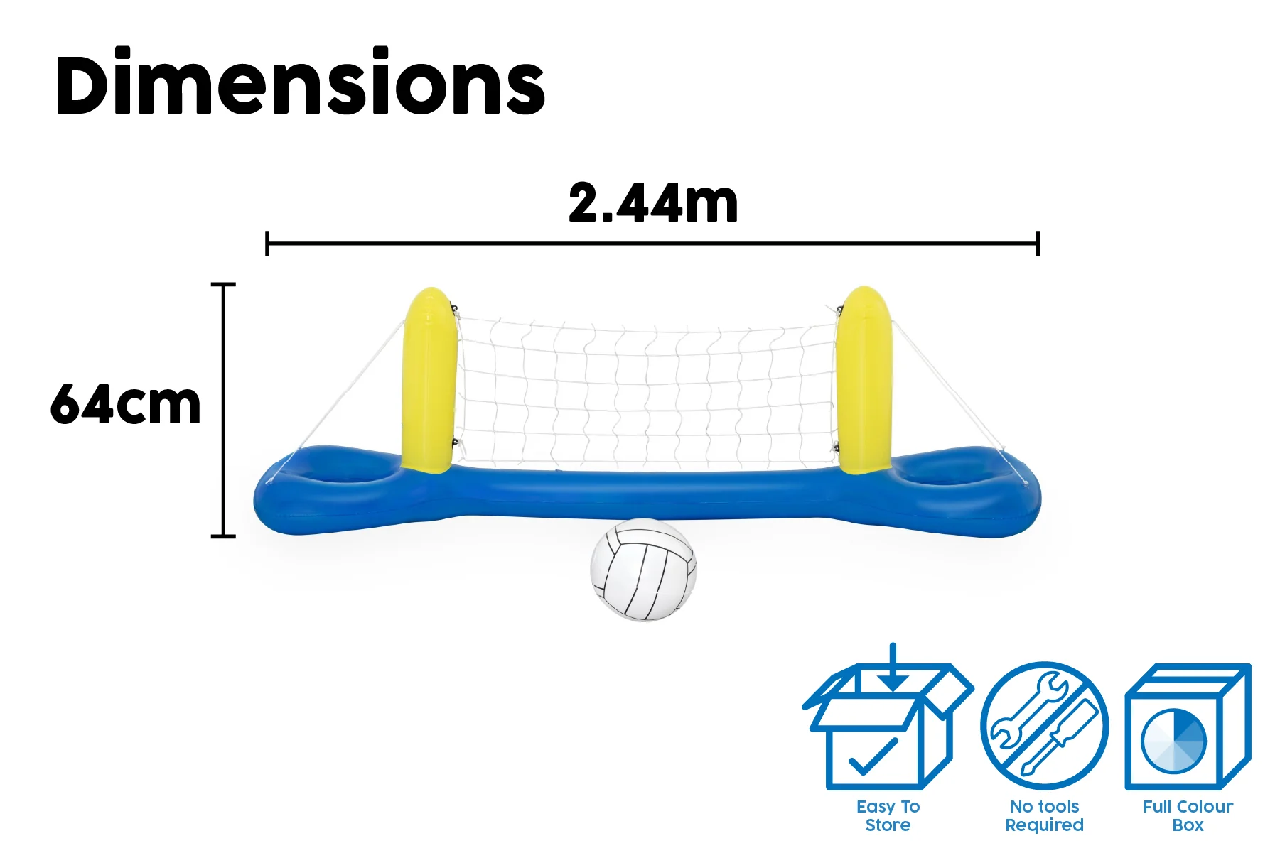 Inflatable Water Volleyball Pool Game Set - Image 9